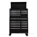 Black Top Chest and Rolling Cabinet